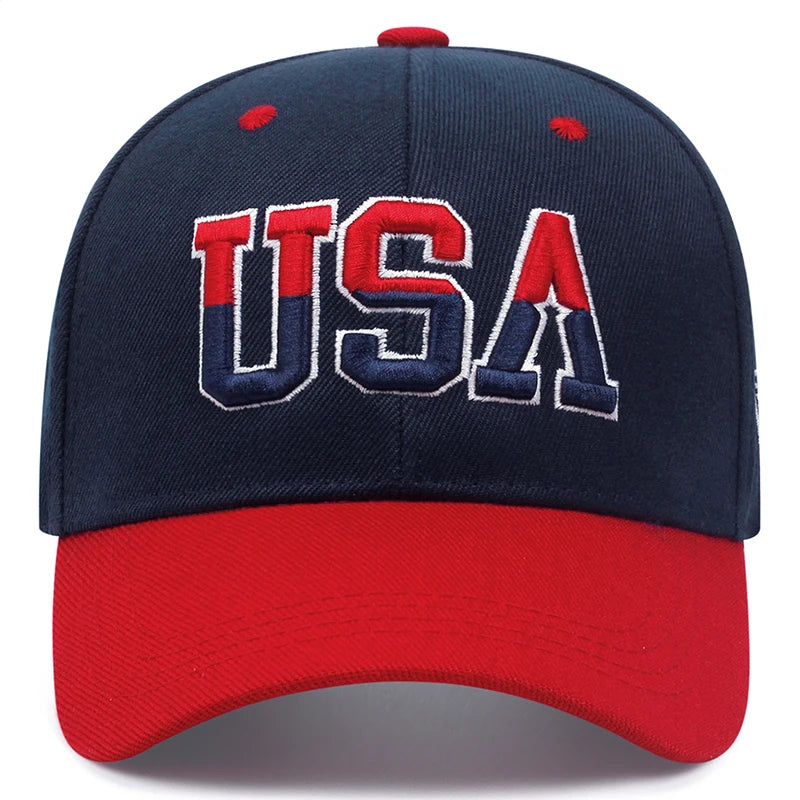 New USA Side American Flag Men's Street Hip Hop Hat Baseball Hat Fashion Women's Outdoor
