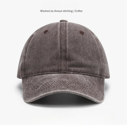 Washed Cotton Solid Dad Hat Unisex Baseball Cap