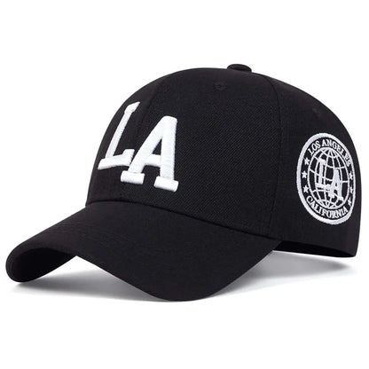 Unisex LA Letter Embroidery Baseball Caps Spring and Autumn Sports Golf Cap