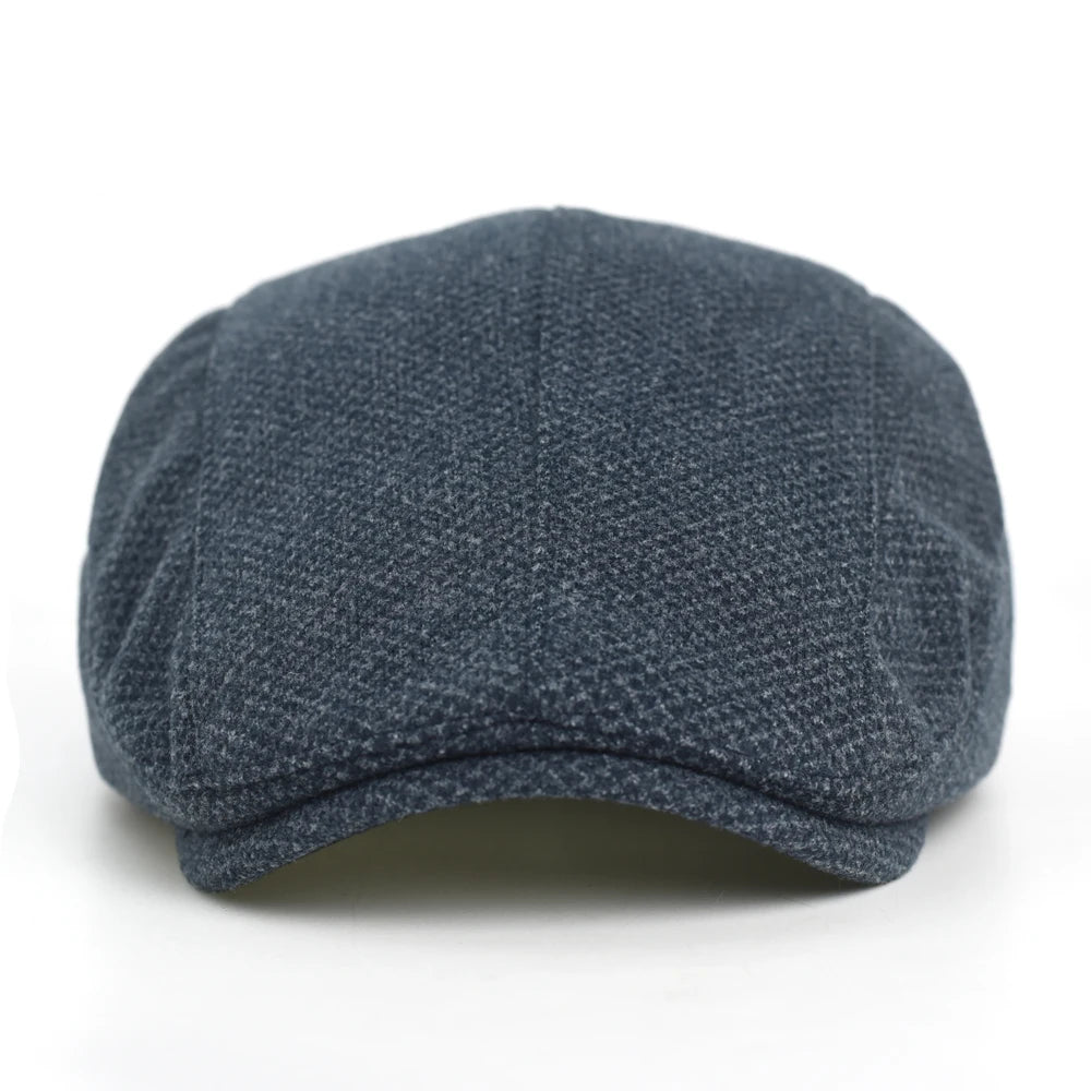 Winter Autumn Warm Newsboy Cap Men Women