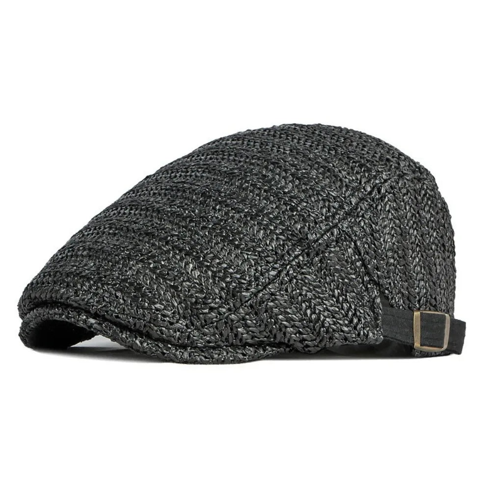 Adjustable Newsboy Cap Sun Protection Flat Cap Unisex