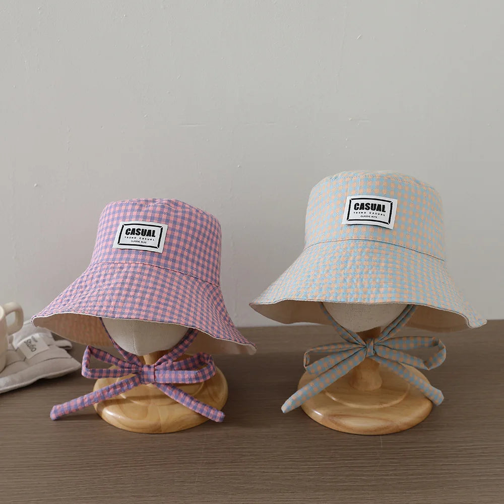 Girl Sweety Fashion Sun Hat 52CM 2-6 Years Boys Outdoor Kids Summer Bucket Cap Children Hats