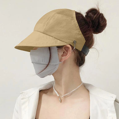 Summer Sun Hat Shade For Women Foldable Sun Beach Large Brimmed Hat