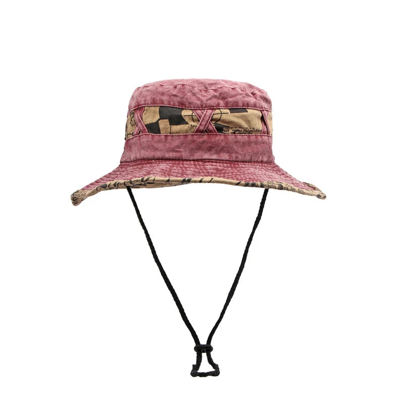 Outdoor Fisherman Hats Men Women Summer Wide Brim Bucket Hat