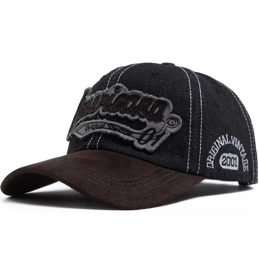 Summer Denim Baseball Cap Men's