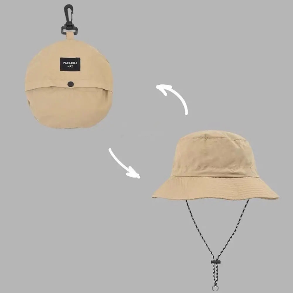 Summer Waterproof Bucket Hat Storage Bag Quick-drying Sun Hat