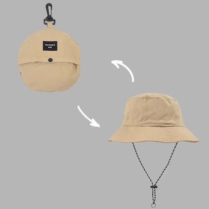 Summer Waterproof Bucket Hat Storage Bag Quick-drying Sun Hat