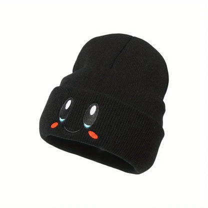 Unisex Cartoon Embroidered Big Eye Beanies Casual Hats