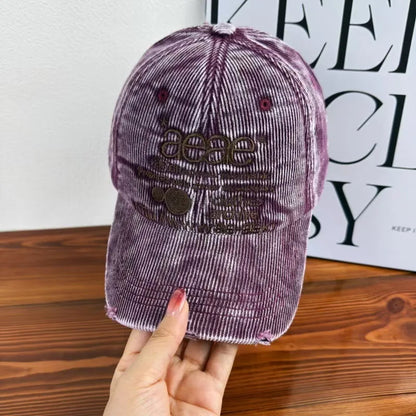 Unisex Retro Street Letters Embroidery Baseball Hats