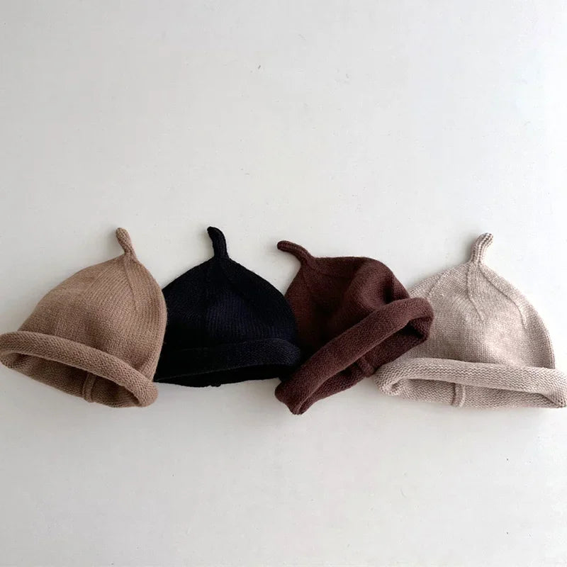 Kids Winter Hats For Newborn Boys Crochet Bonnet Toddler Girl Cap