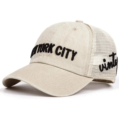 Unisex NY Letter Embroidery Snapback Baseball Caps Spring and Autumn