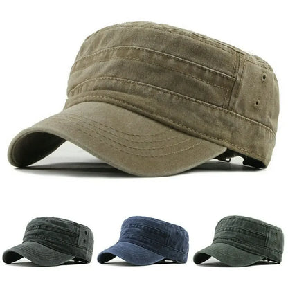 Big Head Man Large Size Pure Cotton Washed Flat Cap Outdoor Baseball Cap Fishing Sun Hat