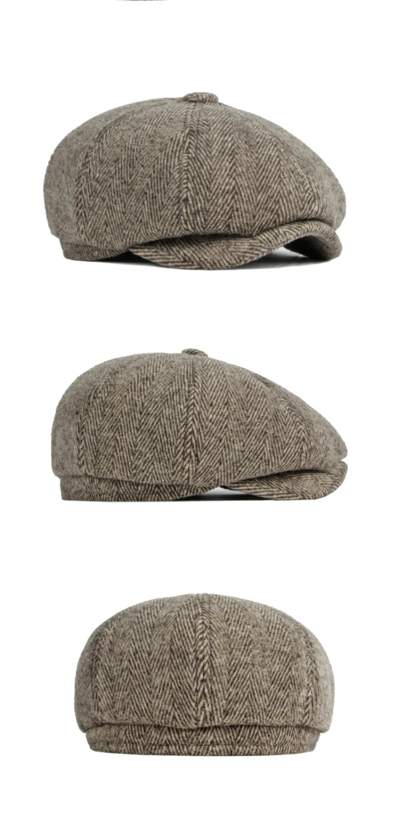 Men Berets Autumn Winter Cap Hat Thick Warm Men Beret Cap Male Vintage