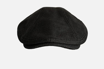 Summer Linen Solid Large Size Berets Big Head Newsboy Caps