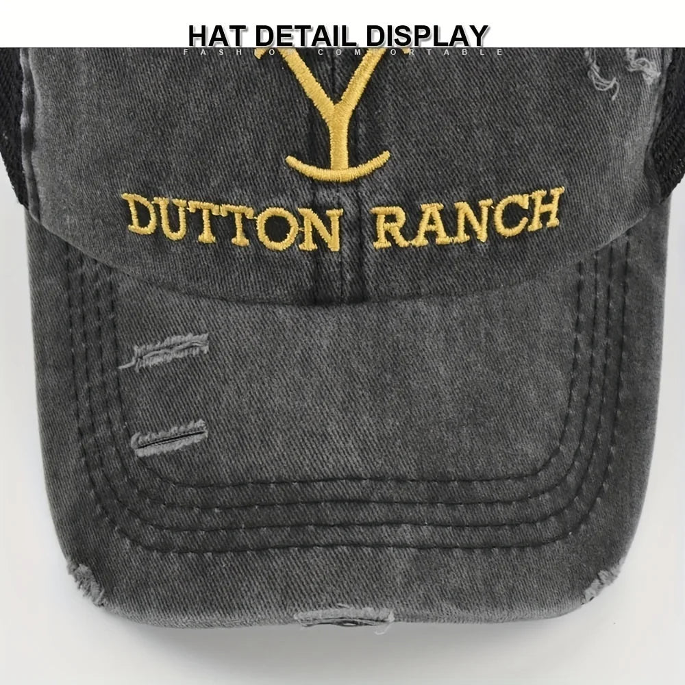 Piece Of Spring and Summer Breathable Retro Style Distressed Baseball Cap Outdoor Sports Travel Cap