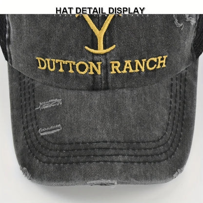 Piece Of Spring and Summer Breathable Retro Style Distressed Baseball Cap Outdoor Sports Travel Cap