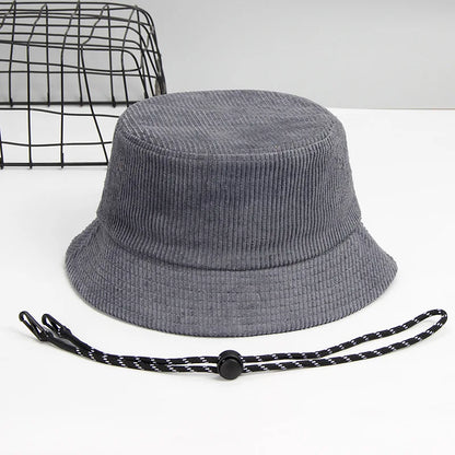 Dad Winter Hat Lady Outdoors Corduroy Bucket Hats Men
