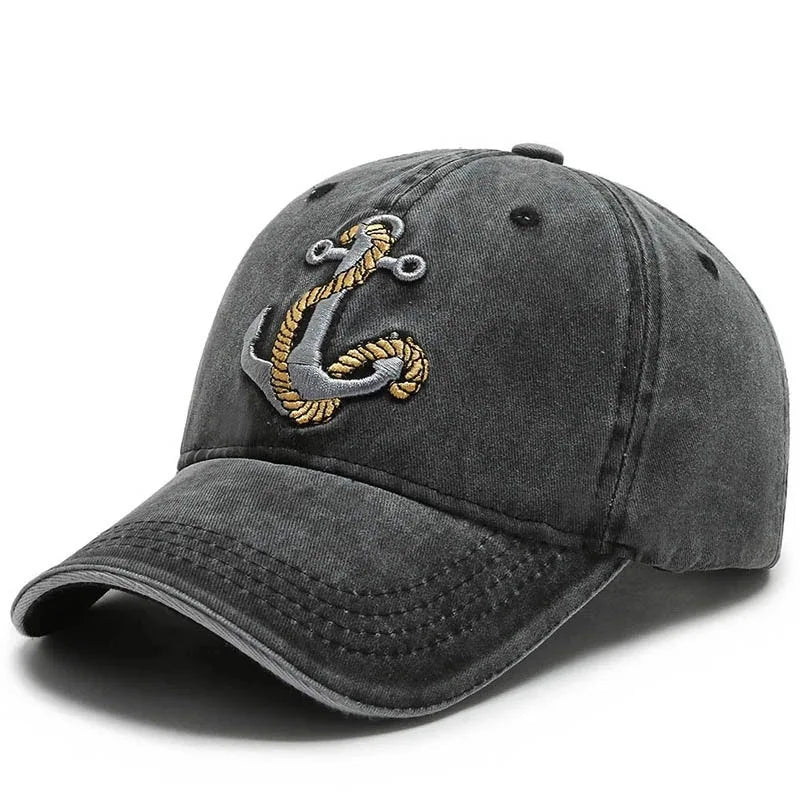 Cool Hat Men's Spring Summer Trend Embroidered Cowboy Cotton Washed Baseball Hats