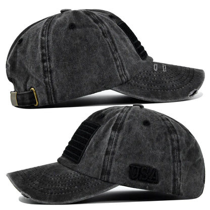 American Flag Unisex Baseball Hat For Men And Women USA Flag Mesh Snapback