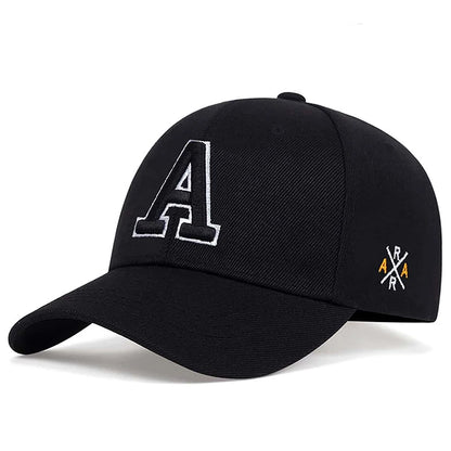 Fashionable Creative Baseball Hat A Letter Side AR Embroidered Hip Hop Hat
