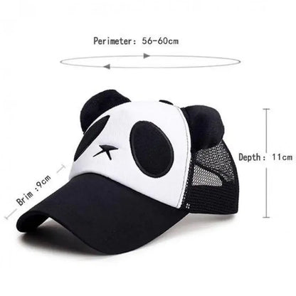 Summer Cute Panda Baseball Caps For Men Women Cotton Hip Hop Sun Protection Boys Girls Outdoor