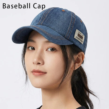 Classical Washed Denim Baseball Cap Sun Protection Baseball Cap