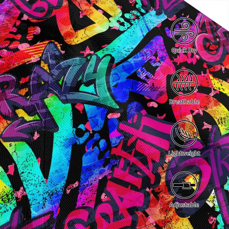 Custom Graffiti Art Print Baseball Cap Unisex Hip Hop Baseball Cap for Men Women