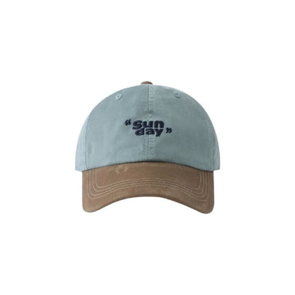 Adjustable Letter Embroidery Baseball Hat Cotton