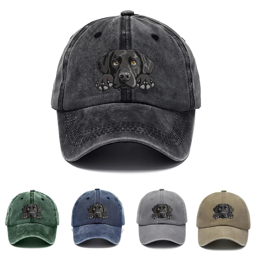1pc Labrador Print Baseball Cap