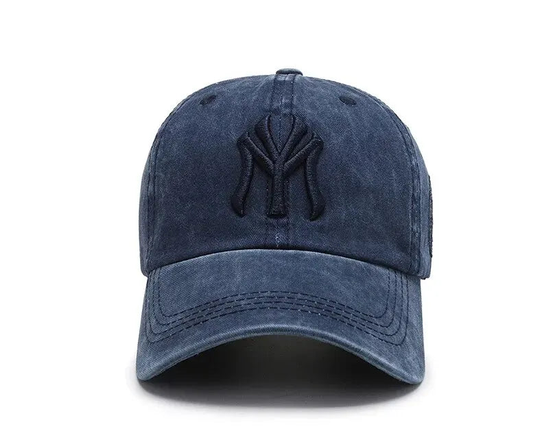 Hat Women's Korean Version Cap Soft Top Washed Distressed Baseball Cap