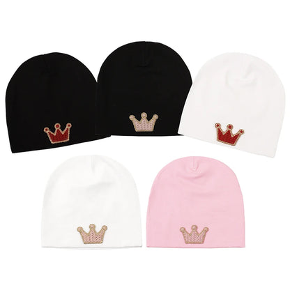 Baby Crown Hat 0-3 Months Newborn Cotton Baby Hat