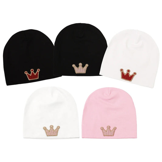 Baby Crown Hat 0-3 Months Newborn Cotton Baby Hat
