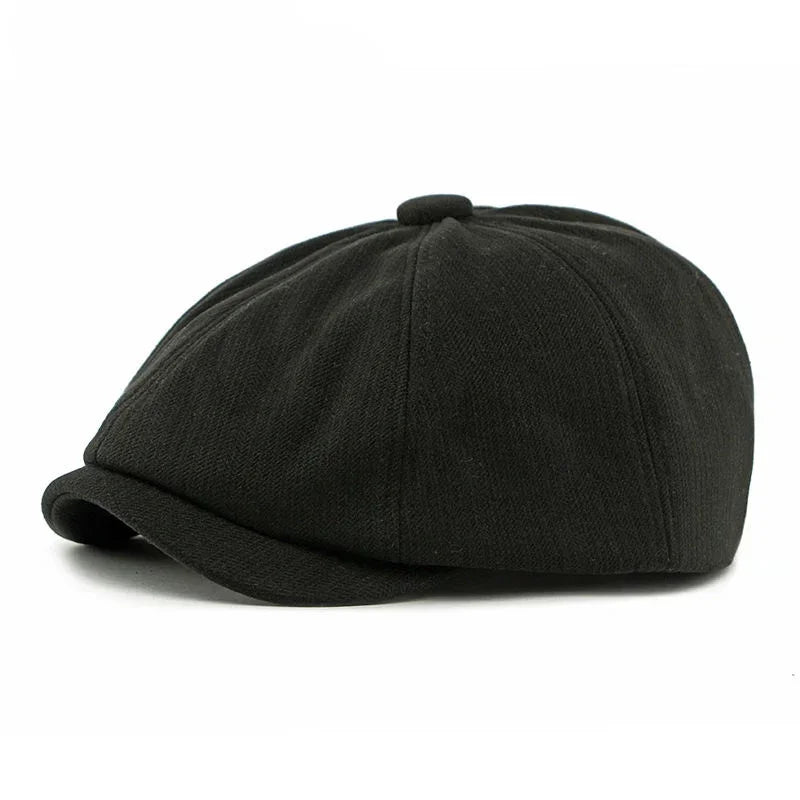 Spring Polyester Print Warm Newsboy Caps