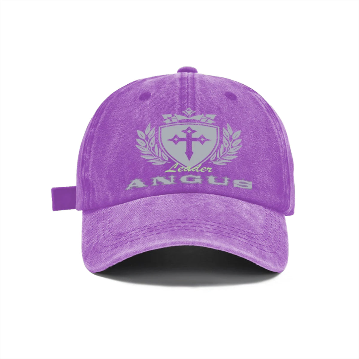 Vintage Washed Baseball Cap Unisex Distressed Snapback Hat Grey Cross Shield Embroidered Adjustable Dad Hat Streetwear