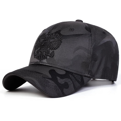 Unisex Double-headed Eagle Embroidery Baseball Caps Spring Autumn
