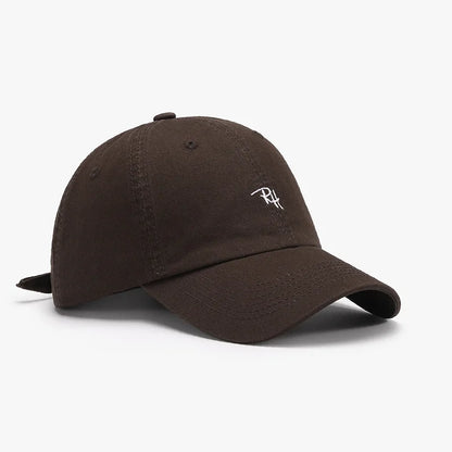 Soft Top Embroidered Letter Men's Breathable Sun Shading Baseball Cap For Outdoor Travel Duckbill Cap