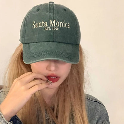 Fashion Retro Letter Embroidery Baseball Hat