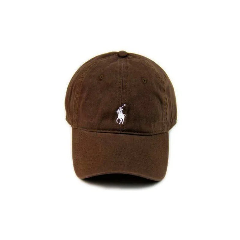 Unisex Cotton Baseball Cap Fashion Dad Polo Embroidery Soft Breathable