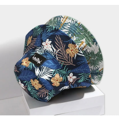 Letter Embroidered Reversible Bucket Hat