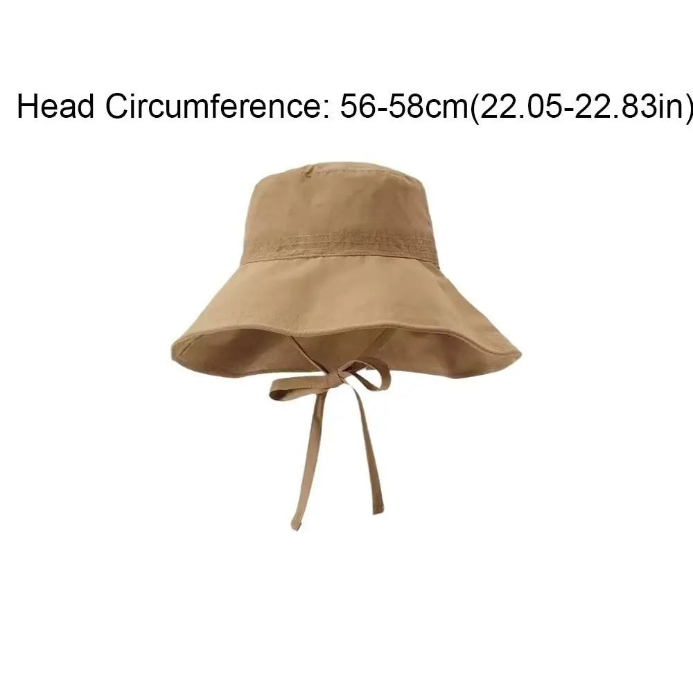 Simple Solid Color Sunscreen Bucket Hat