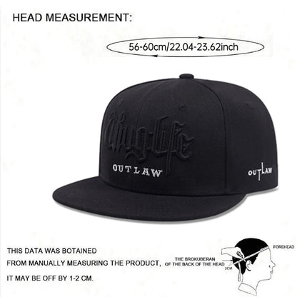 Thug Life Flat Edge Hat Men's Street Hip Hop Hat