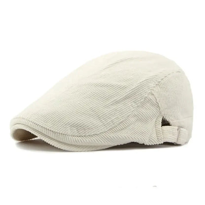 Spring And Autumn Polyester Print Newsboy Caps Flat Cap