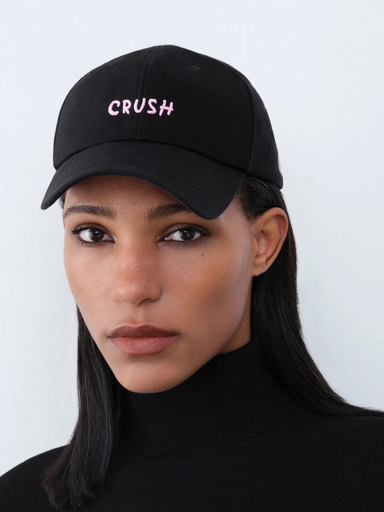 Arrival Unisex Embroidery "crush" Baseball Caps for Four Season