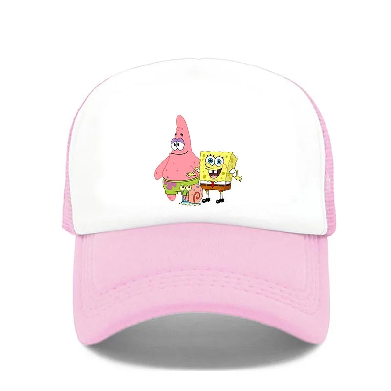 Fashion Cute SpongeBobs Print Baseball Cap Cartoon Men Women Summer