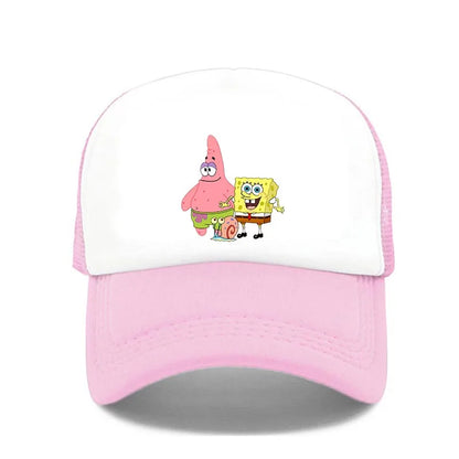 Fashion Cute SpongeBobs Print Baseball Cap Cartoon Men Women Summer