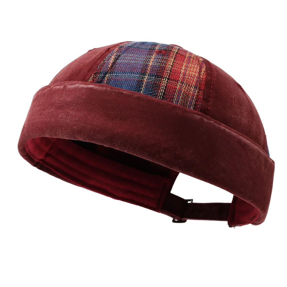 Unisex Retro Brimless Docker Hat Men Adjustable