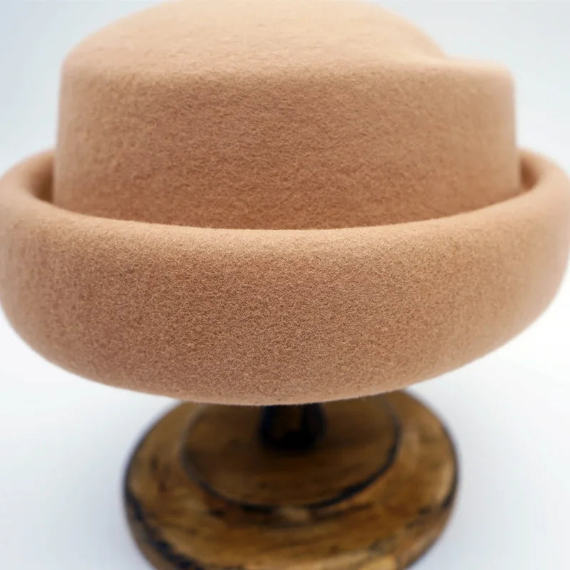 Japanese Retro White Black Brown Camel Wool Beret Women's Autumn And Winter