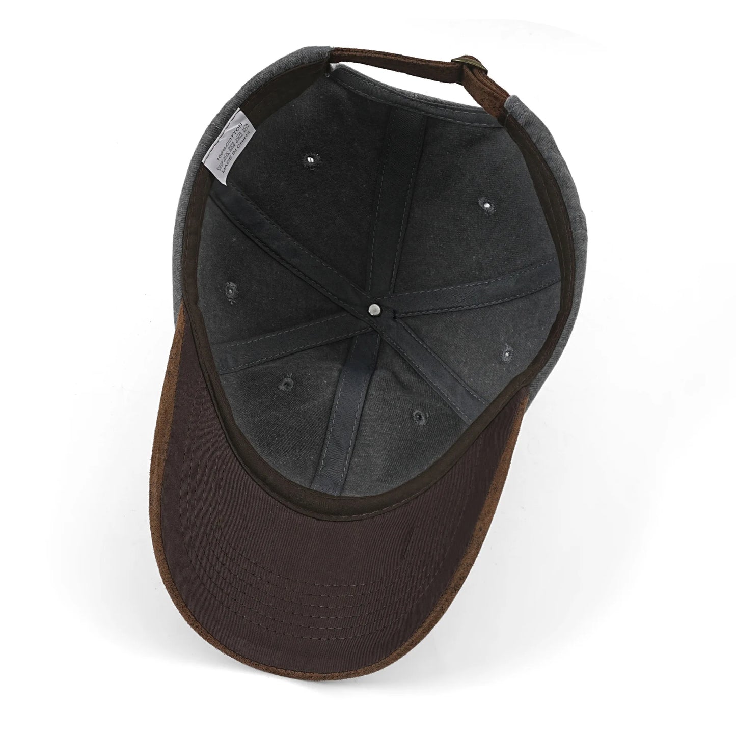 Washed Cotton Patchwork Baseball Cap