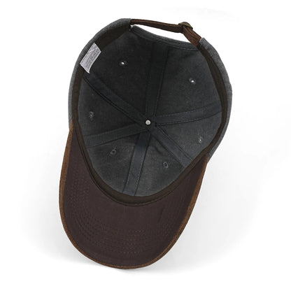 Washed Cotton Patchwork Baseball Cap