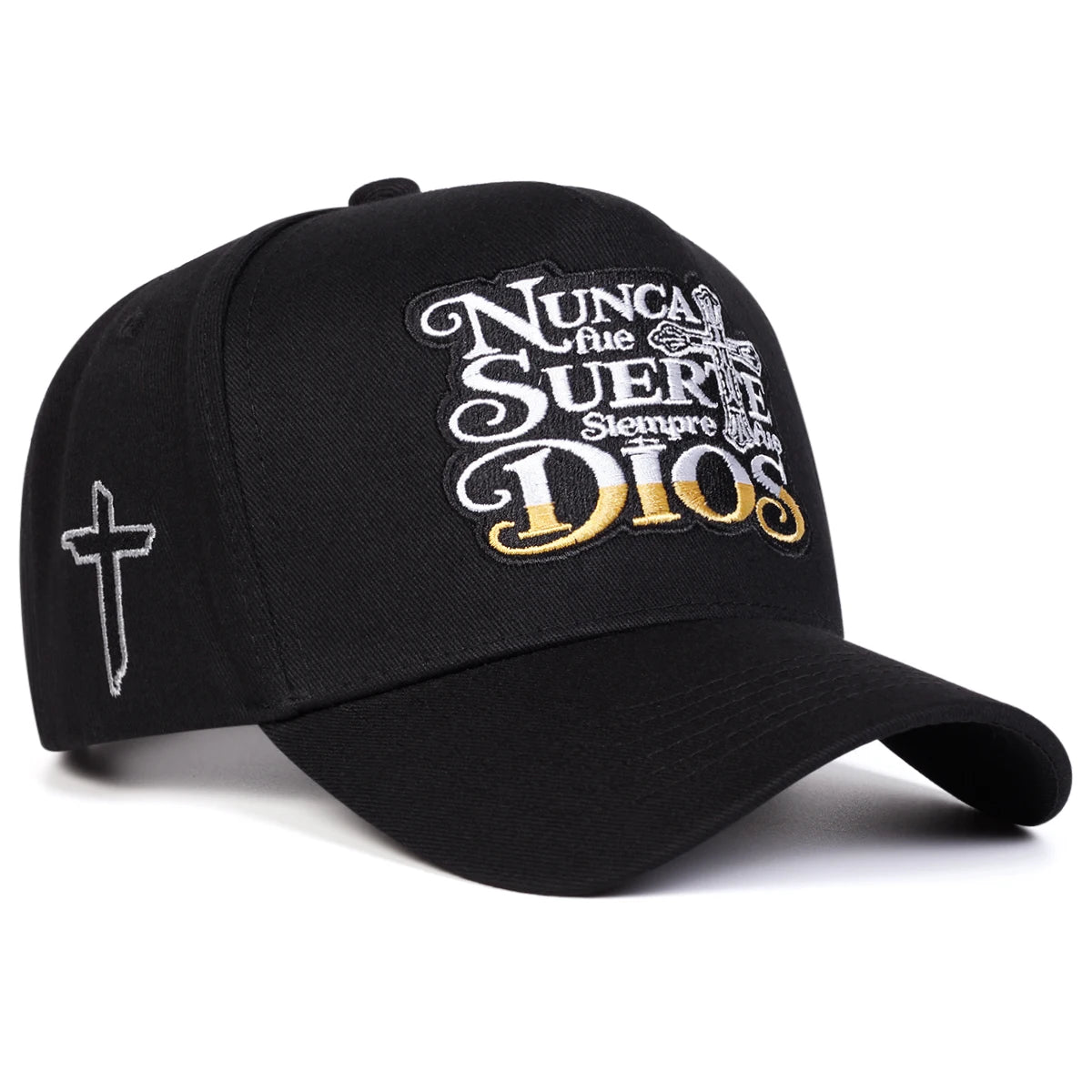 Unisex NUNCA FUE SUERTE Letter Embroidery Baseball Caps Outdoor Adjustable Casual Hats Sunscreen Hat